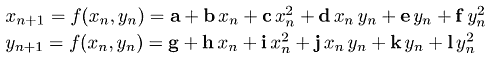 2D Quadratic Iterated Map