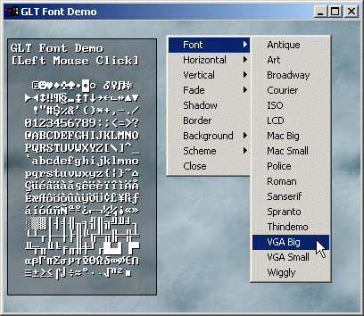 GLT Ascii Fonts